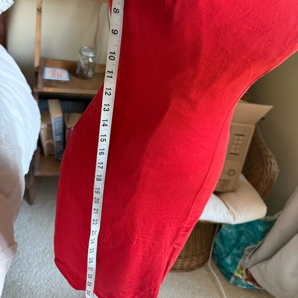 Vintage Hugo Buscati Silk Red Sheath Mini Dress - Picture 5 of 9